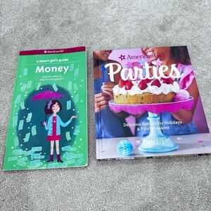 American Girl Book Guide to Money - Green Cove and Parties Cookbook, set of 2